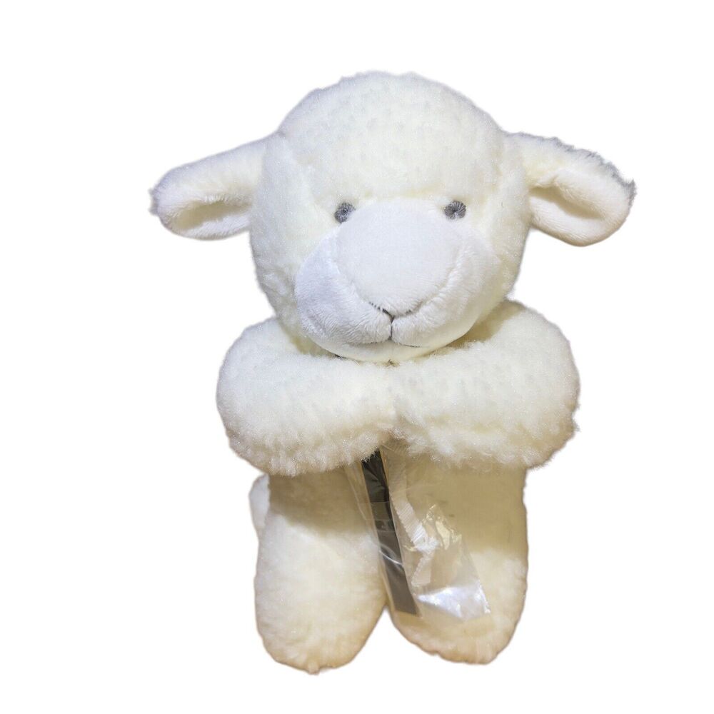 Mud Pie 10” Musical Prayer White Lamb/ Cross Plush Sings “Jesus Loves Me” Easter
